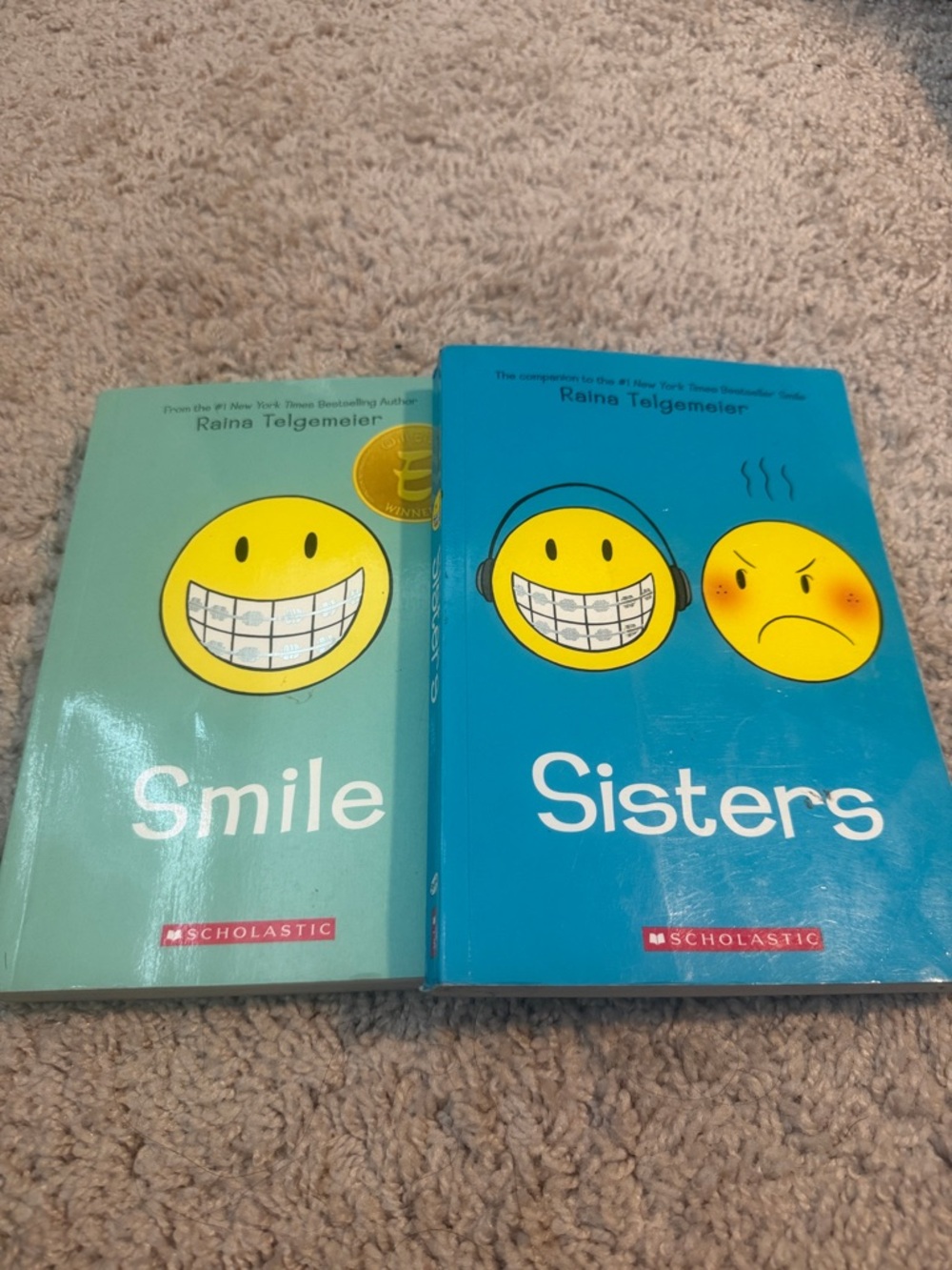Scholastic Smile & Sisters Paperback Set - Mint & Teal Covers